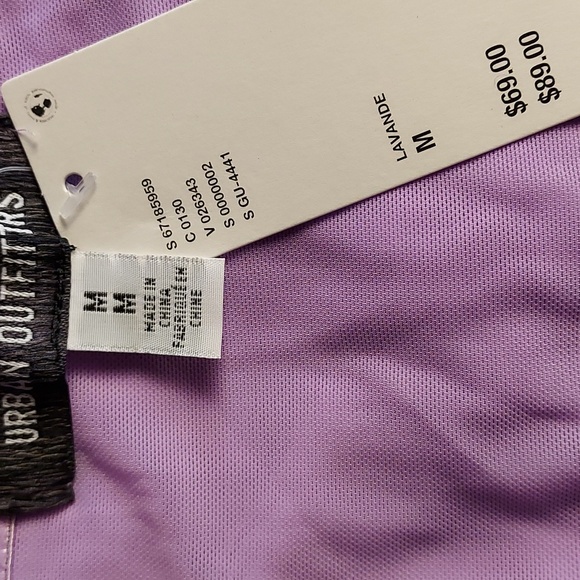 Urban Outfitters NWT Lavender Sleeveless Bustier Lace Slip Mini Dress Size M - Picture 7 of 9